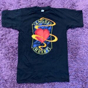 Vintage Angel Heart Bonnie Tyler Tour 1993 April Black T-Shirt, Size Large L